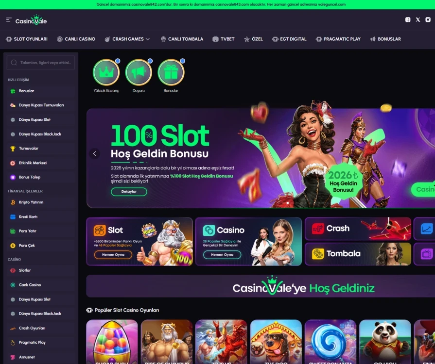 Casinovale Giriş Yap