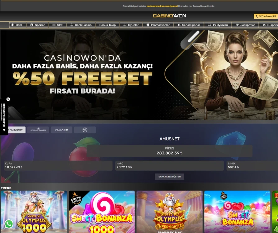 Casinowon Giriş Yap