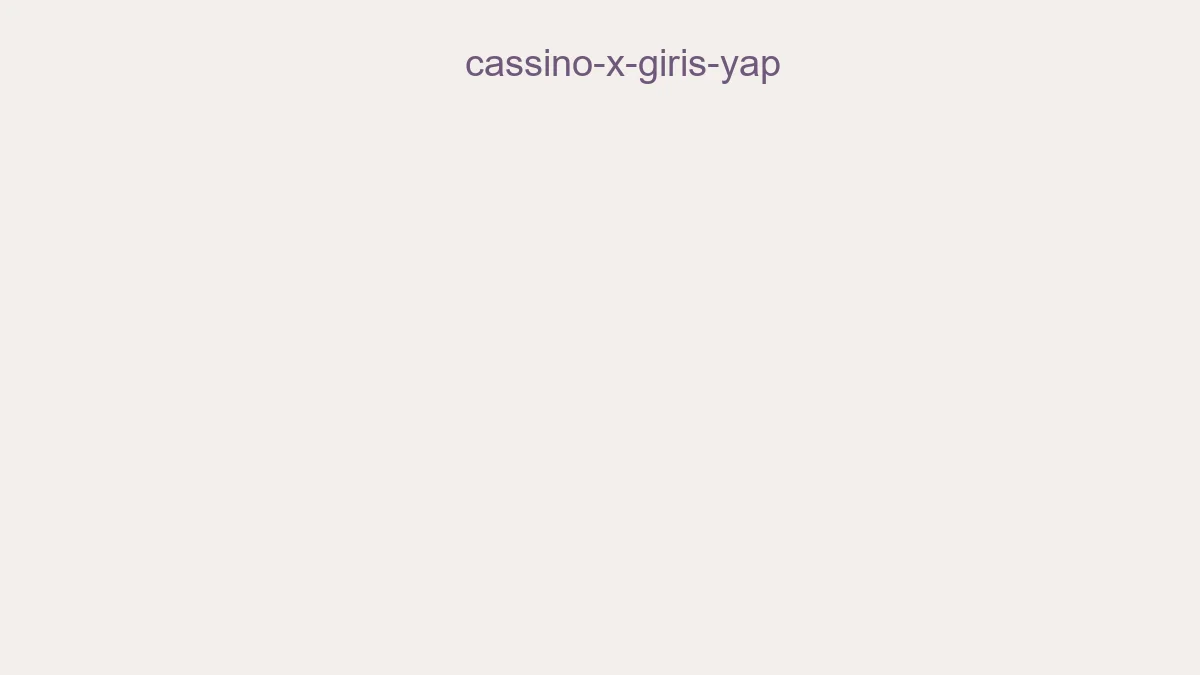 Cassino X Giriş Yap