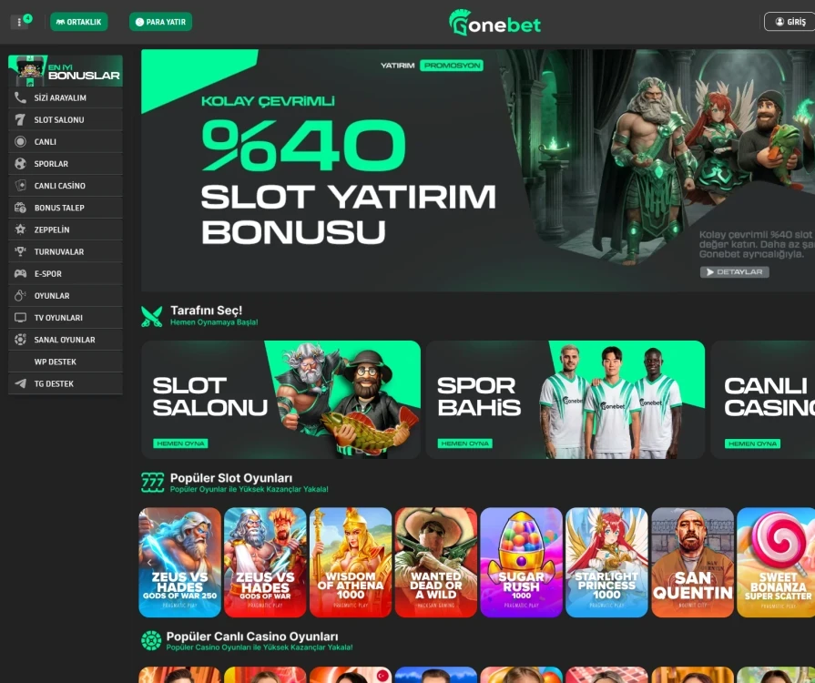 Gonebet Giriş Yap