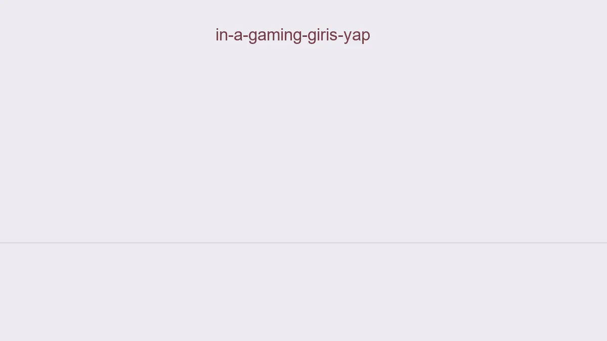 In a Gaming Giriş Yap