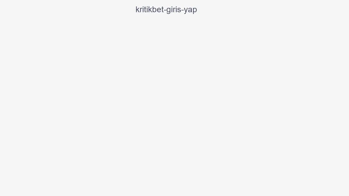 Kritikbet Giriş Yap