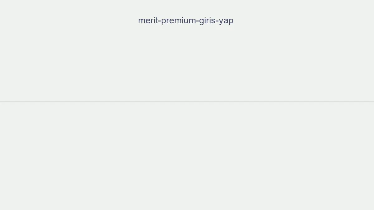 Merit Premium Giriş Yap