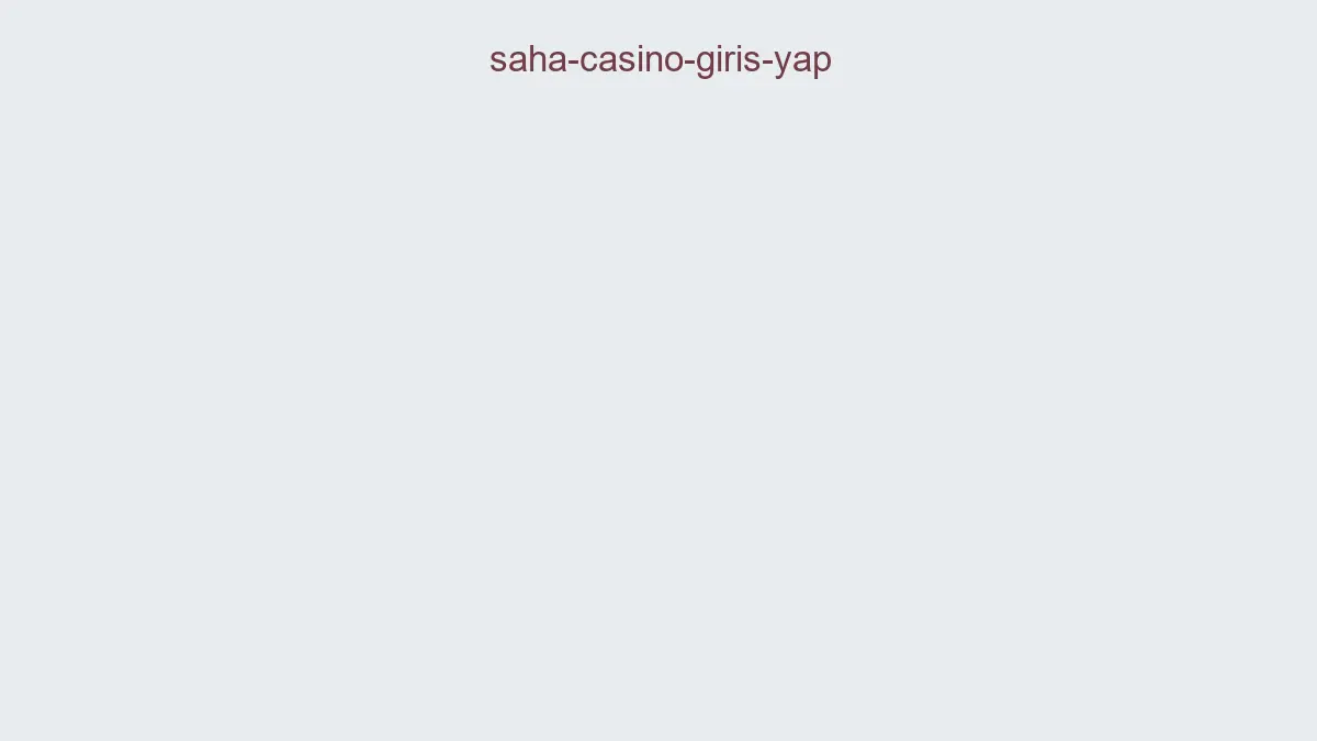 Saha Casino Giriş Yap