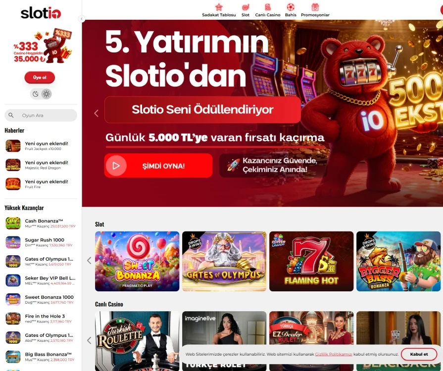 Slotio Giriş Yap