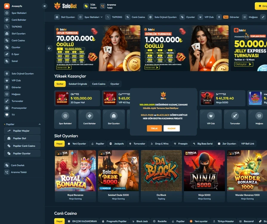 Solobet Giriş Yap