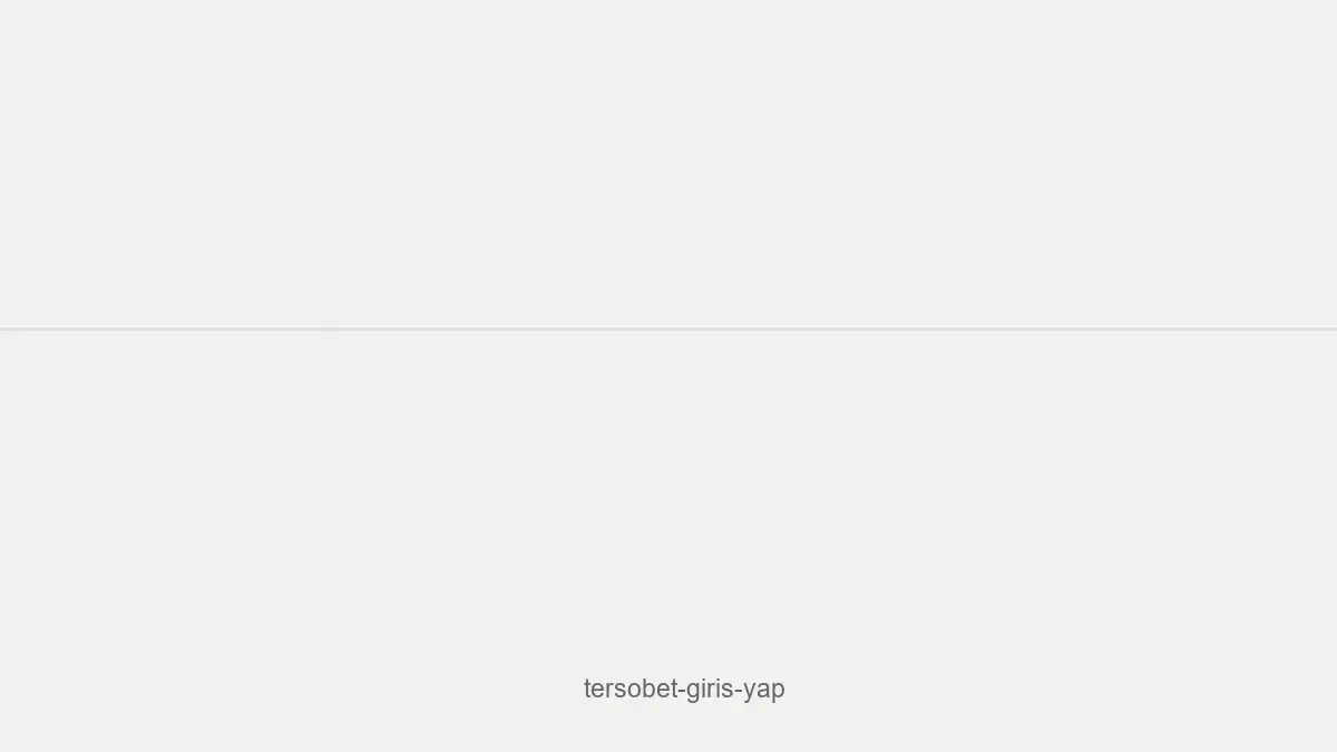 Tersobet Giriş Yap