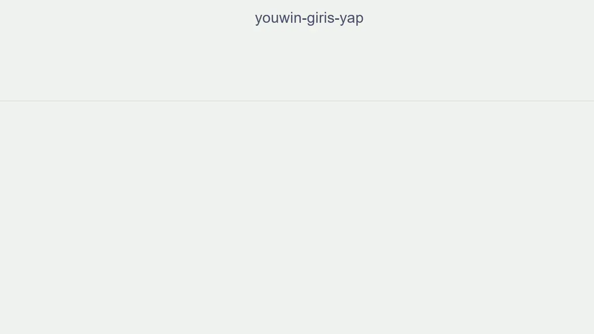 Youwin Giriş Yap